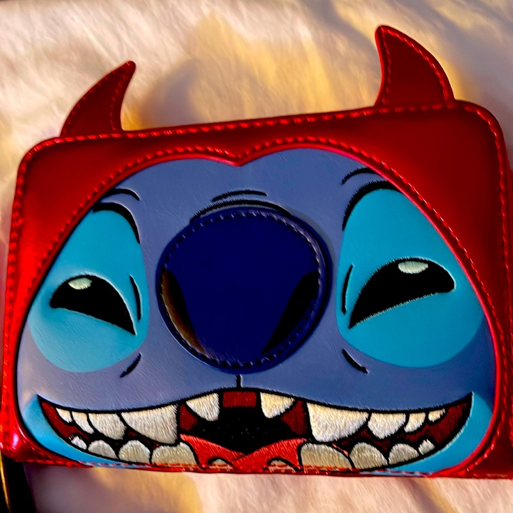 NWTS Stitch Devil Cosplay Zip Around Wallet